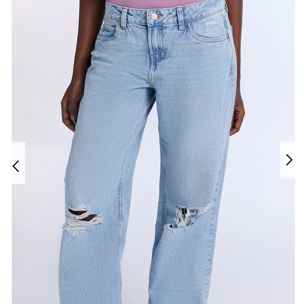 Aeropostale Distressed Light Blue Boyfriend Jeans